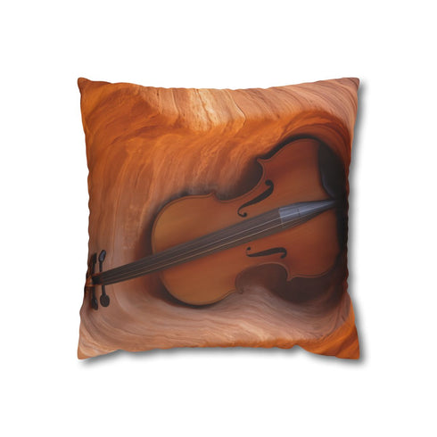 Canyon Shaped Like Violin — Double-Sided Cushion Cover — Front Double-Sided Cushion View