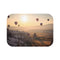 Cappadocia Air Balloons — Non-Slip Bath Mat — Top-Down Velvet Microfibre Artwork View