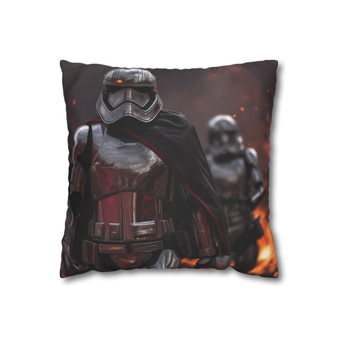 Captain Phasma Marching with Stormtroope — Double-Sided Cushion Cover — Front Double-Sided Cushion View