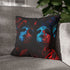 Carnival Masks in Dramatic Lighting — 40×40 Cushion Cover — Sofa & Living Room Lifestyle View