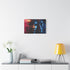 Carnival Masks in Dramatic Lighting (Edition V) — 24×16 Canvas Wall Art — Living Room Wall Lifestyle View