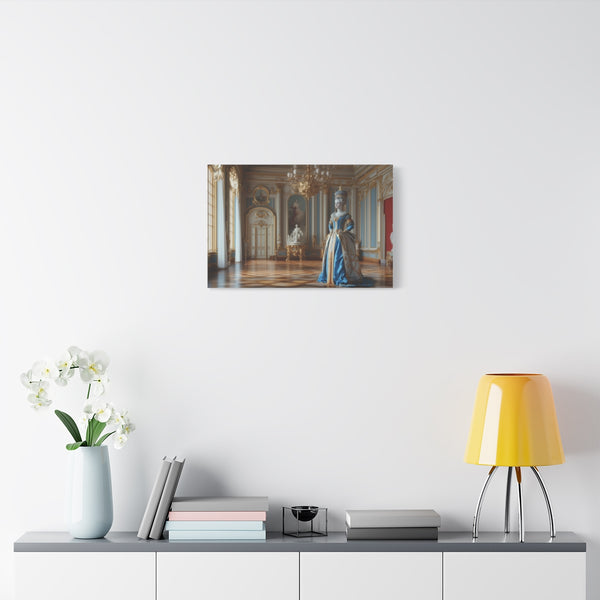 Catherine the Great in Her Palace — Stretched Canvas Wall Art — Living Room Wall Lifestyle View