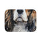 Cavalier Dog — Non-Slip Bath Mat — Top-Down Velvet Microfibre Artwork View