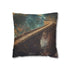 Celestial Bridge over Cosmic Canyon Double-Sided Square Cushion Cover