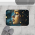 Celestial Goddess Surrounded by Stars (Edition III) — 61×43 Memory Foam Bath Mat — Modern Bathroom Floor Lifestyle View