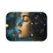 Celestial Goddess Surrounded by Stars (Edition III) — 61×43 Memory Foam Bath Mat — Top-Down Velvet Microfibre Artwork View