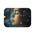 Celestial Goddess Surrounded by Stars (Edition III) — 61×43 Memory Foam Bath Mat — Top-Down Velvet Microfibre Artwork View
