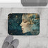 Celestial Goddess Surrounded by Stars (Edition IV) — 61×43 Memory Foam Bath Mat — Modern Bathroom Floor Lifestyle View
