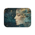 Celestial Goddess Surrounded by Stars (Edition IV) — 61×43 Memory Foam Bath Mat — Top-Down Velvet Microfibre Artwork View