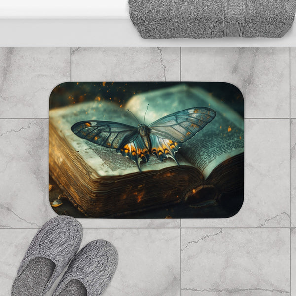 Japanese Footbridge Over Willow Garden — Bath Mats Styled Room Lifestyle View | Prints With Passion UK