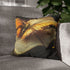 Celestial Moth Hovering Over Ancient Tomb — Double-Sided Cushion Cover — Sofa & Armchair Living Room Lifestyle View