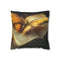 Celestial Moth Hovering Over Ancient Tomb — Double-Sided Cushion Cover — Front Double-Sided Cushion View