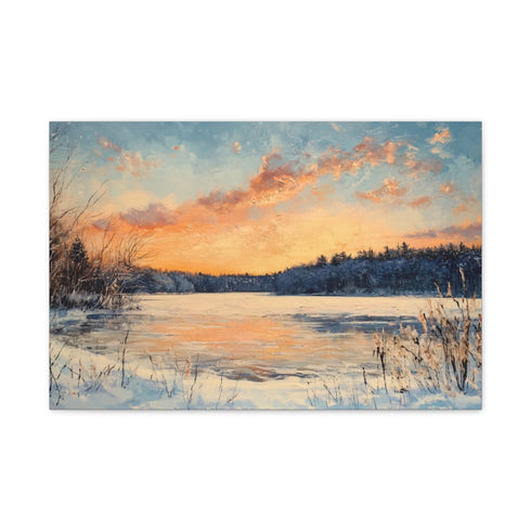 Central Park Snow — 24×16 Canvas Wall Art — Front Gallery-Wrapped Canvas View