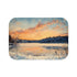 Central Park Snow Luxury Memory Foam Bath Mat - Top View