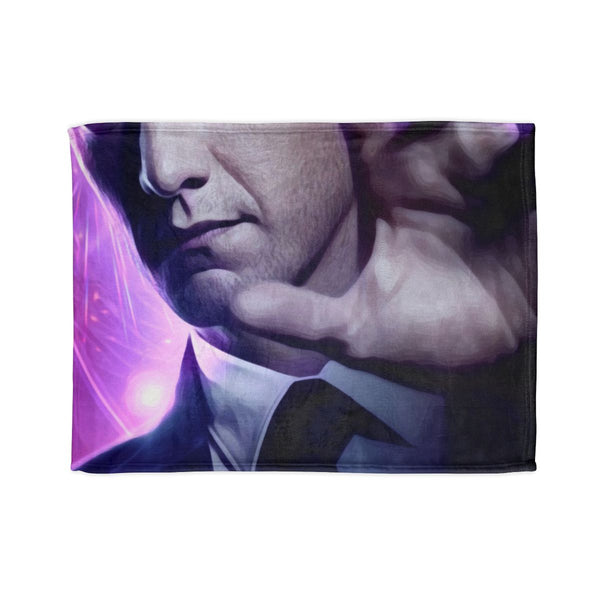 Charles Xavier Xmen — Plush Fleece Throw Blanket — Full Spread Plush Fleece Artwork View