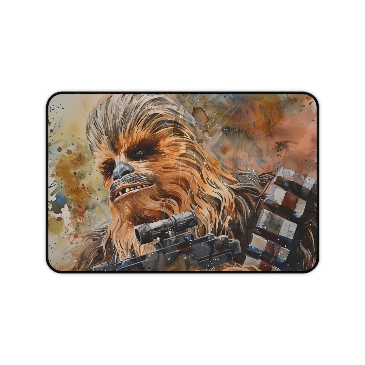 Chewbacca Watercolor Desk Mat: Roar-worthy!