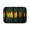 Circuit Board Forest in Sunrise — 61×43 Memory Foam Bath Mat — Top-Down Velvet Microfibre Artwork View