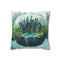 City Built Inside Crystal Orb — Double-Sided Cushion Cover — Front Double-Sided Cushion View