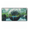 City Built Inside Crystal Orb — XXL Gaming Desk Mat — Full Top-Down Artwork View