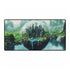 City Built Inside Crystal Orb — XXL Gaming Desk Mat — Full Top-Down Artwork View