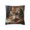 Cleopatra Reclining in Golden Throne, — Double-Sided Cushion Cover — Front Double-Sided Cushion View