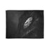 Clock Tower Ticking Backwards — Plush Fleece Throw Blanket — Full Flat Artwork View