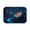 Clock Tower with Stars As Gears — Memory Foam Bath Mat — Top-Down Memory Foam Bath Mat View