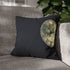 Clocktower Powered by Moon Phases — Faux Suede Cushion Cover — Sofa & Living Room Lifestyle View