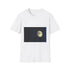 Clocktower Powered by Moon Phases Graphic Unisex Softstyle T-Shirt - Front View