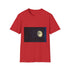 Clocktower Powered by Moon Phases Graphic Unisex Softstyle T-Shirt - Red Variant