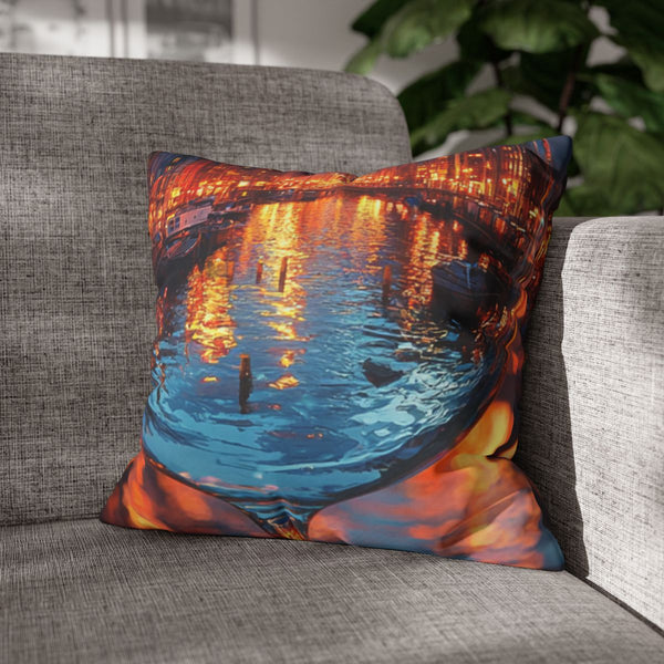 Close Up Shot a Stunningly Detailed and Photo — Double-Sided Cushion Cover — Sofa & Armchair Living Room Lifestyle View
