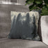 Cloud Cathedral Struck by Lightning — 40×40 Cushion Cover — Double-Sided Back & Concealed Zip Detail