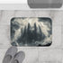Cloud Cathedral Struck by Lightning — Memory Foam Bath Mat — Modern Bathroom Floor Lifestyle View