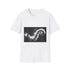 Cloud Serpent Winding Between Spires — Graphic Cotton T-Shirt — Front Graphic Print View
