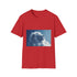 Cloud Shaped Like Giant Lion Graphic Unisex Softstyle T-Shirt - Red Variant
