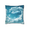 Clouds Forming Dragon in Sky — Faux Suede Cushion Cover — Front 40×40 cm Square Cushion View