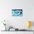 Clouds Forming Dragon in Sky — Stretched Canvas Wall Art — Living Room Wall Lifestyle View