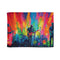 Neon Stadium Concert Lightshow (Edition III) — 50×60 Plush Throw Blanket — Full Spread Plush Fleece Artwork View
