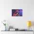 Neon Stadium Concert Lightshow (Edition V) — 24×16 Canvas Wall Art — Living Room Wall Lifestyle View