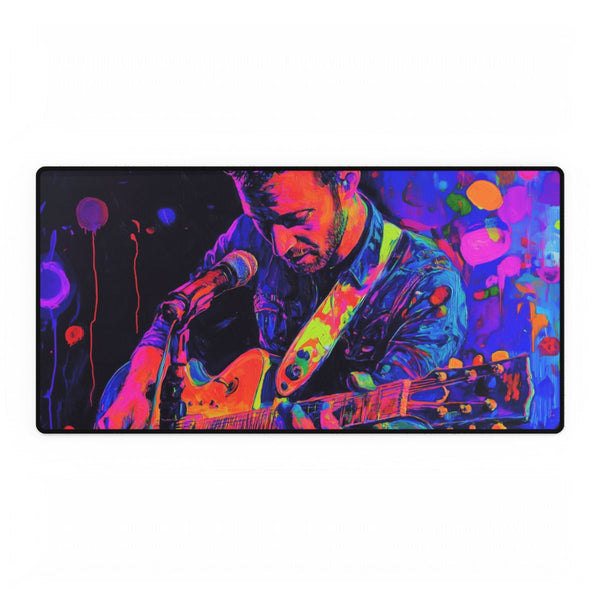 Neon Stadium Concert Lightshow (Edition V) — XXL Gaming Desk Mat — Full Top-Down Artwork View
