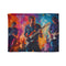 Neon Stadium Concert Lightshow (Edition VI) — 50×60 Plush Throw Blanket — Full Spread Plush Fleece Artwork View