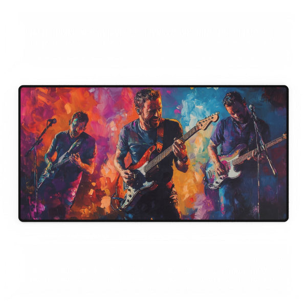 Neon Stadium Concert Lightshow (Edition VI) — XXL Gaming Desk Mat — Full Top-Down Artwork View