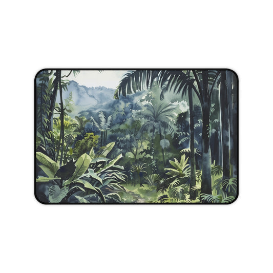 Congo Rainforest Watercolor Desk Mat