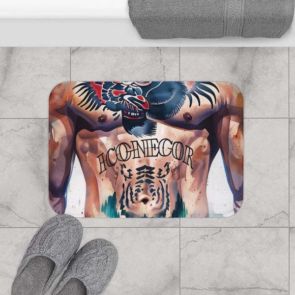 Connor Mcgregor — Memory Foam Bath Mat — Modern Bathroom Floor Lifestyle View