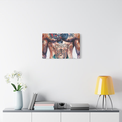 Connor Mcgregor — 24×16 Canvas Wall Art — Living Room Wall Lifestyle View