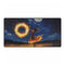 Cosmic Fire Dancer under Moonlight — XL & XXL Desk Mat — Full Top-Down Artwork View