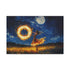 Cosmic Fire Dancer under Moonlight — 24×16 Canvas Wall Art — Front Gallery-Wrapped Canvas View
