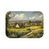 Countryside Village — Non-Slip Bath Mat — Top-Down Velvet Microfibre Artwork View