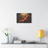 Cracked Planet with Lava Veins (Edition V) — 24×16 Canvas Wall Art — Living Room Wall Lifestyle View