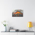 Cracked Planet with Lava Veins — Stretched Canvas Wall Art — Living Room Wall Lifestyle View